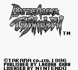 Battle Arena Toshinden (Europe) Title Screen